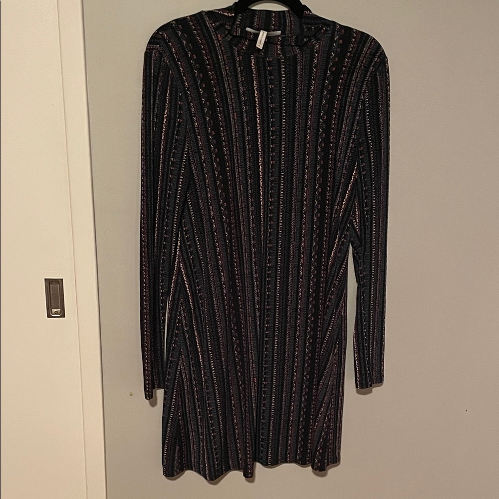 Bcbgeneration Multicolor Striped Long Sleeve Dress - image 1